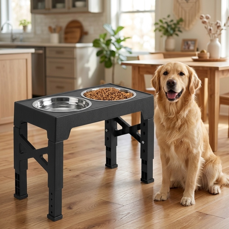Royal Canin Food Medium - Adjustable Elevated Dog Feeder with Double