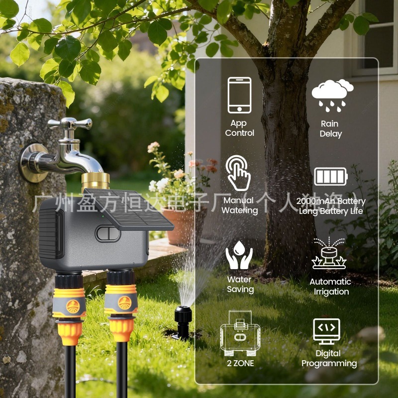 Solar WiFi Smart Irrigation Co - Timer Dual Outlet review and price