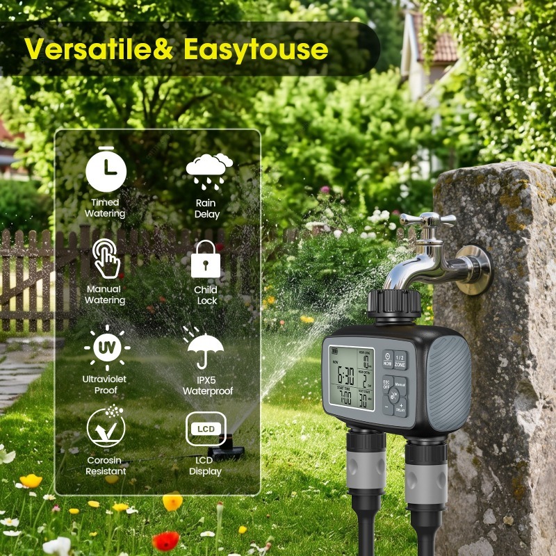 Smart Irrigation Timer with Du - Timer Dual Outlet review and price